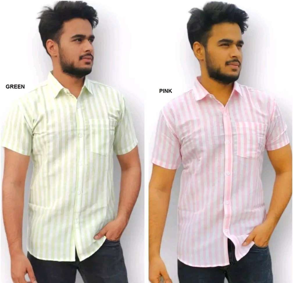 Tanishqfashion Men Striped Casual Green Shirt – 85% OFF Flash Sale, Only ₹117!