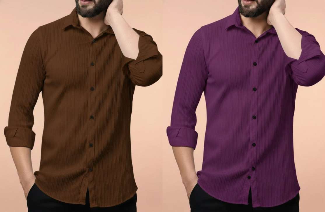 Hanumant Men Self‑Design Casual Brown‑Purple Shirt – 80% OFF Deal Review