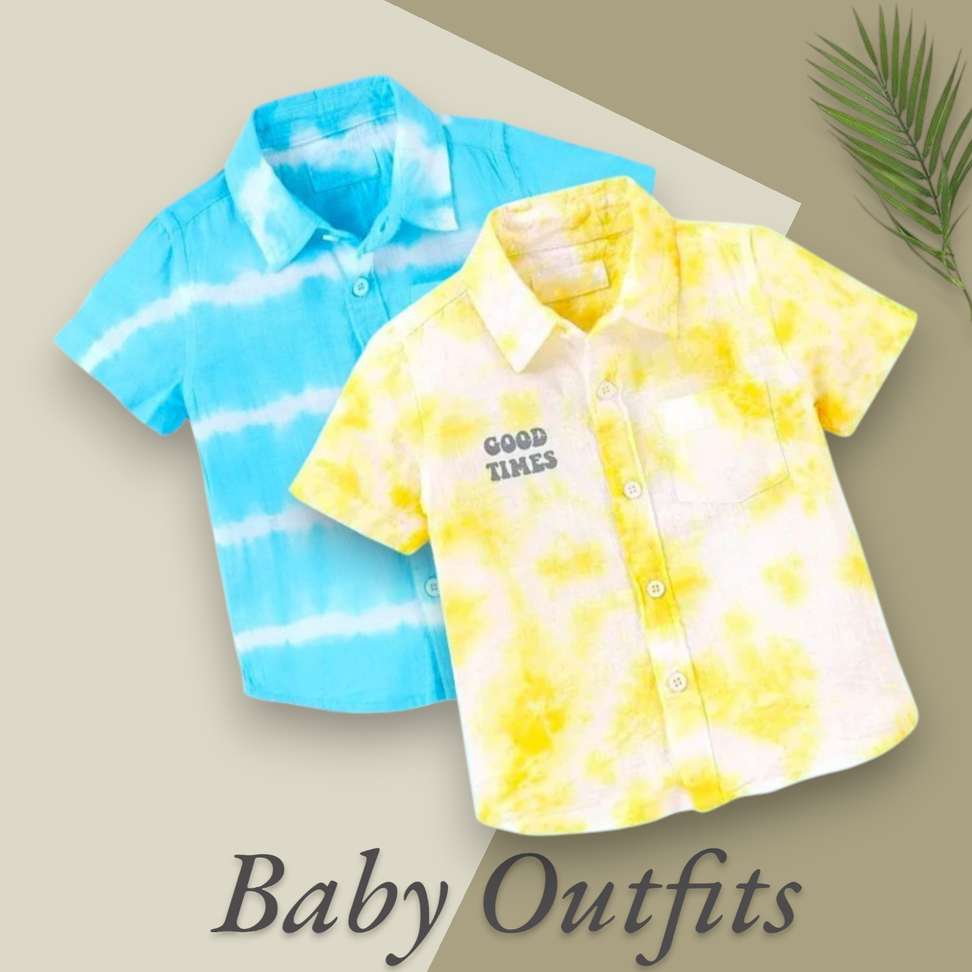 Woxaa Baby Boys Girls Printed Casual Multicolor Shirt