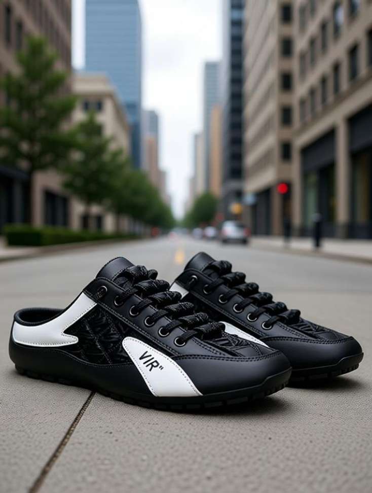 66% OFF Dashing Slip Sneakers Men Black‑White – Lowest Price ₹334 – Shopsy Deal