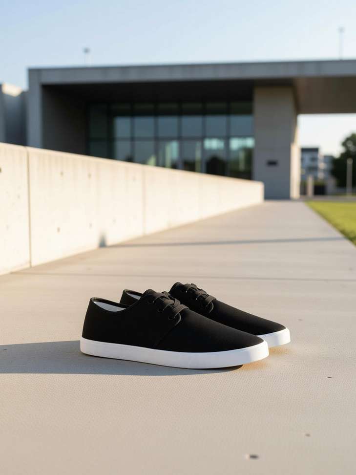 Free Kicks FK‑201 Black Lightweight Walking Sneakers – 81% OFF, Only ₹189