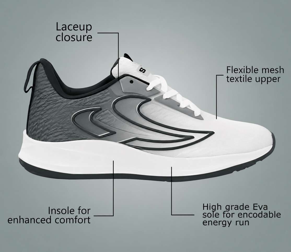 Shopsy Sender Premium Sports Running Shoes for Men - Image 4