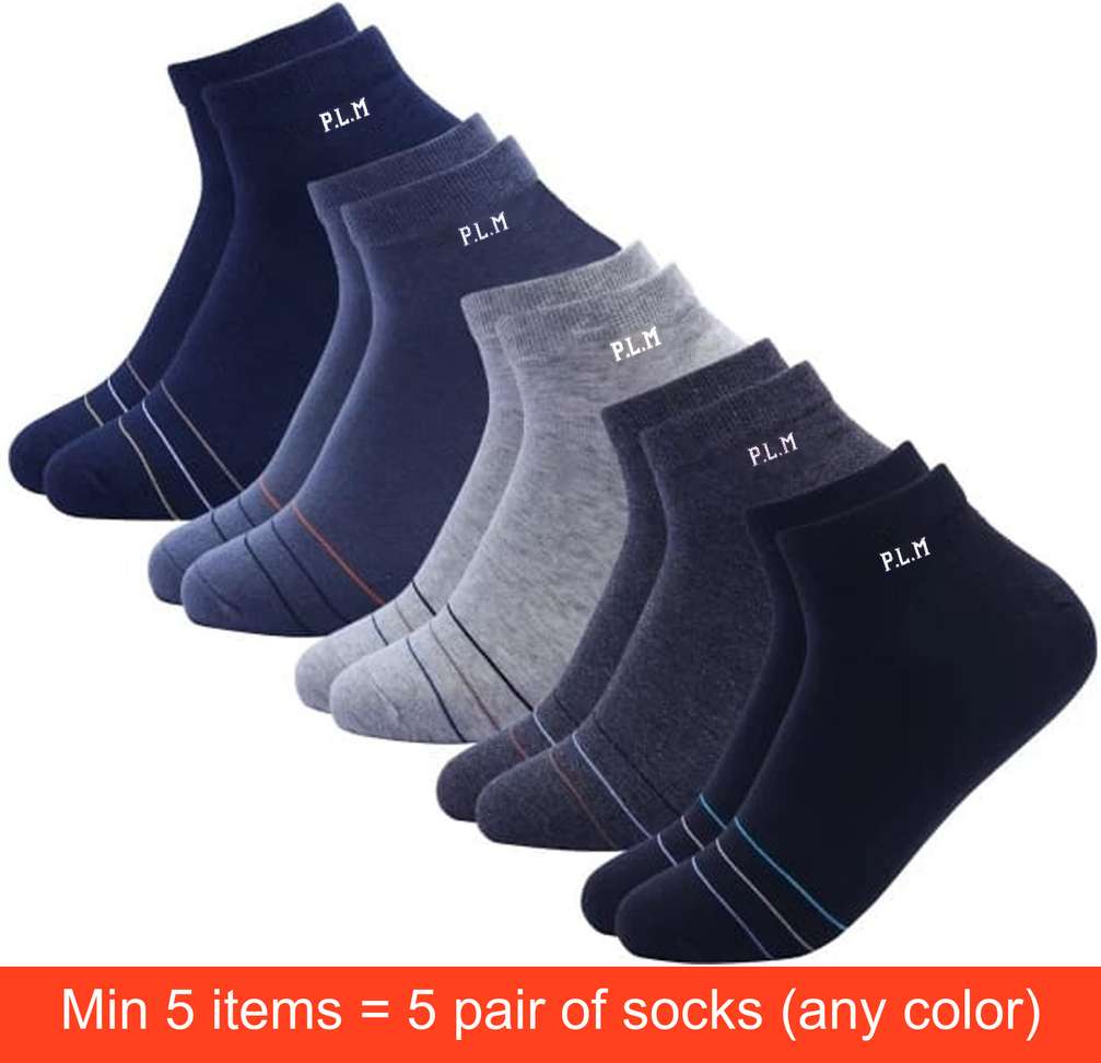 Palmlon Men Ankle‑Length Socks – Premium Cotton at ₹27 (86% Savings)