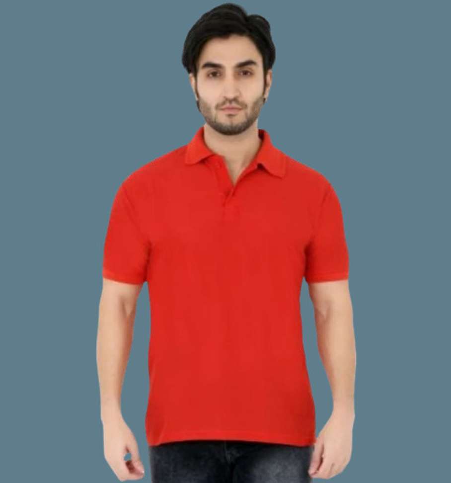 Thunder Planet Solid Men Red T Shirt