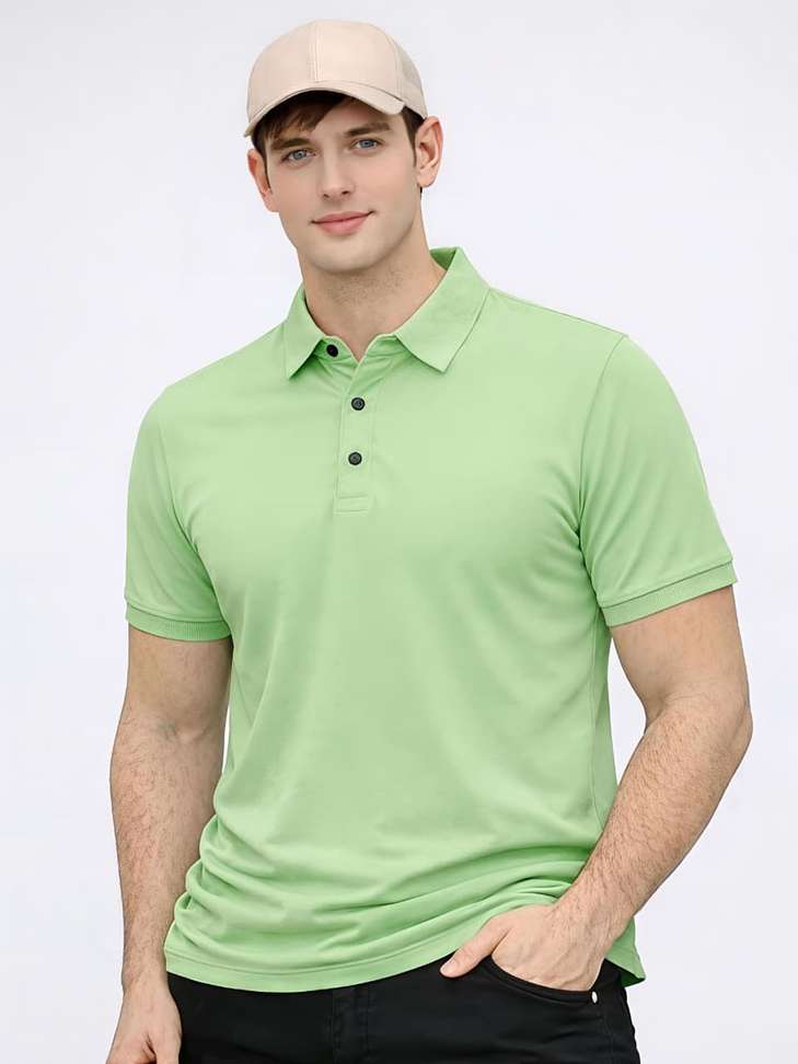 Farrowx Light‑Green Men’s Polo T‑Shirt – 81% OFF, Only ₹278 on Shopsy