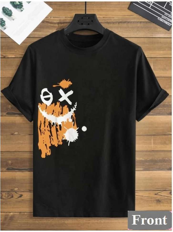 Stylesmyth Printed Men Black T‑Shirt – 79% OFF, Only ₹160 | Best Casual Tee Deal