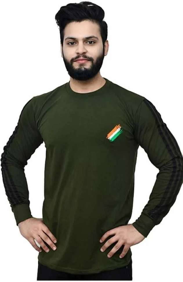 Shreevasa Embroidered Men Green T Shirt