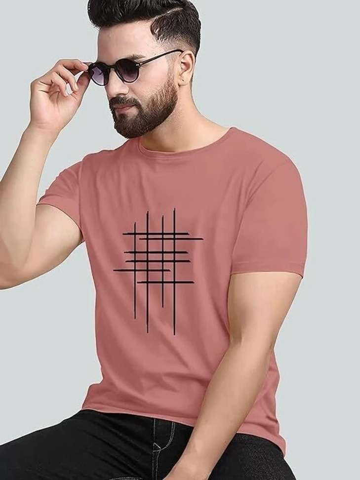 Pavis Printed Men Pink T‑Shirt – 91% OFF, Lowest Price in India