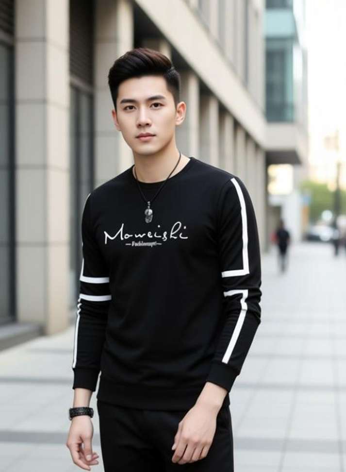 Thunder Planet Printed Men Black T Shirt