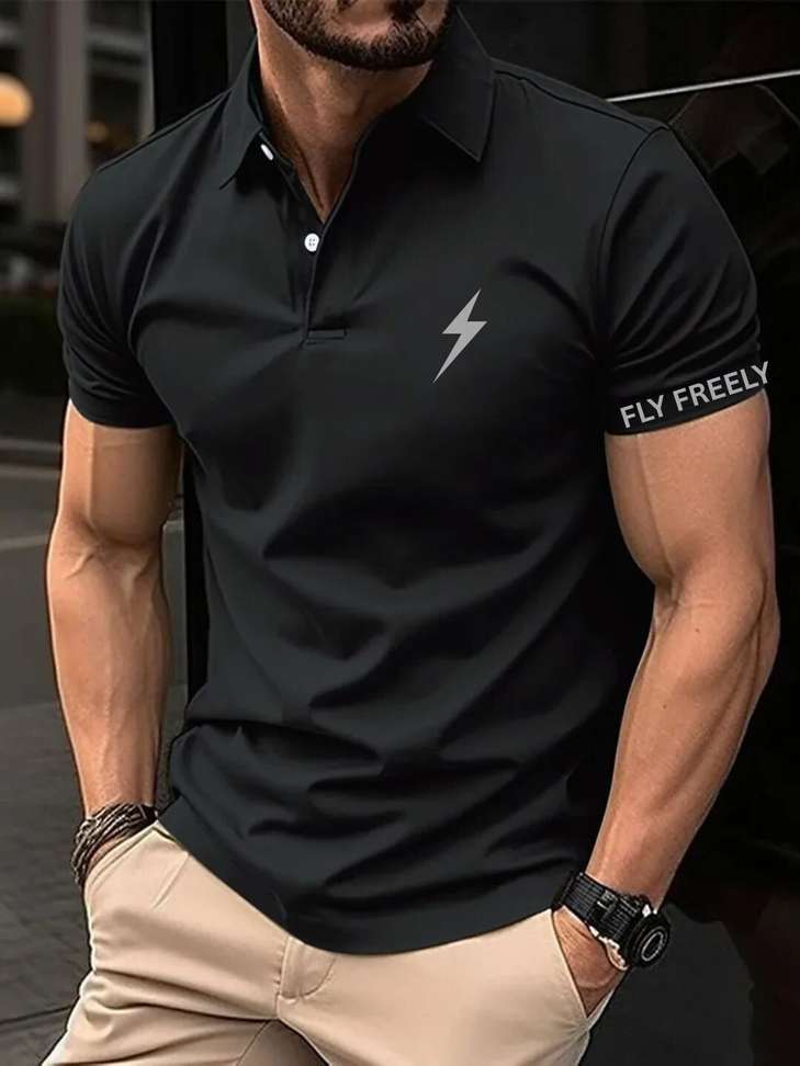Krstitch Striped Men Black T‑Shirt – 73% OFF, Only ₹263 – Best Deal 2026