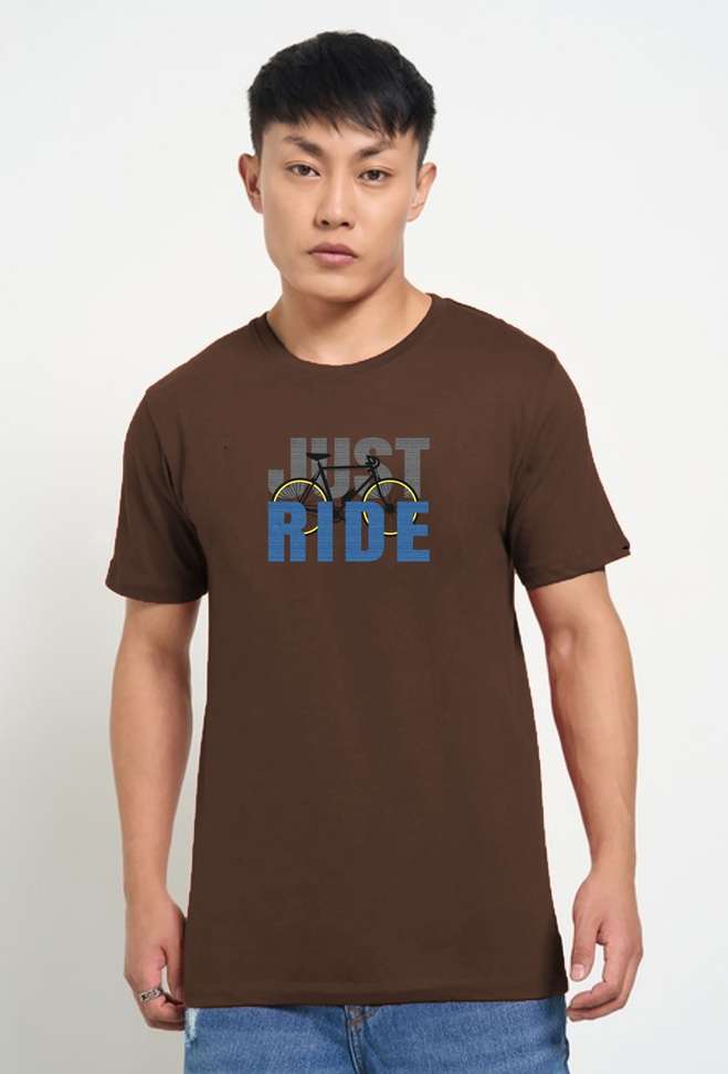 Magneto Printed Men Brown T‑Shirt – 72% OFF, Pure Cotton, Best Price