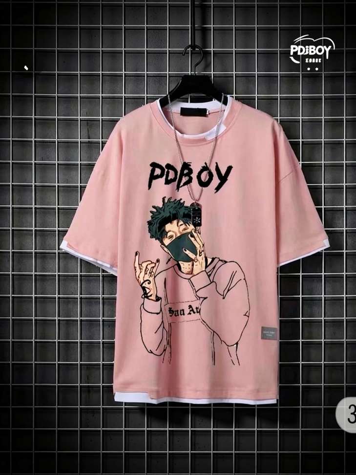 Squareretails Printed Men Pink T‑Shirt – 87% OFF, Best Price in India