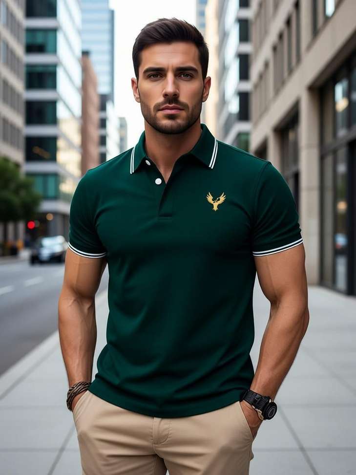 Garimaknitwear Printed Men Dark Green T Shirt