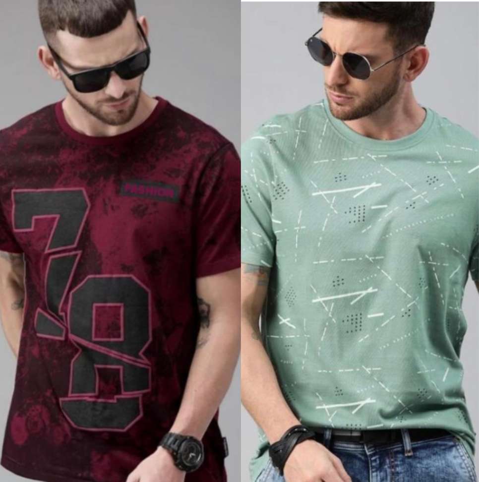 Asm Clothing Printed Men Maroon T Shirt
