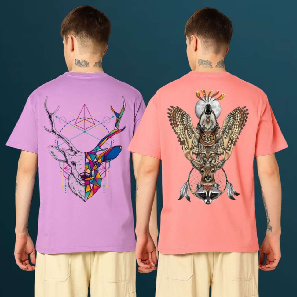 Kasendra Printed Men Multicolor T Shirt