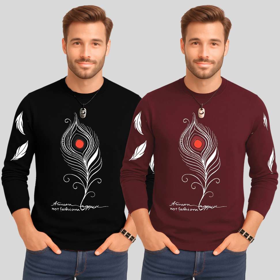 House Common Printed Men Multicolor T Shirt