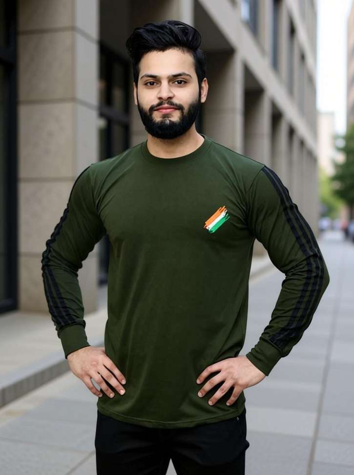 Shreevasa Embroidered Men Green T Shirt