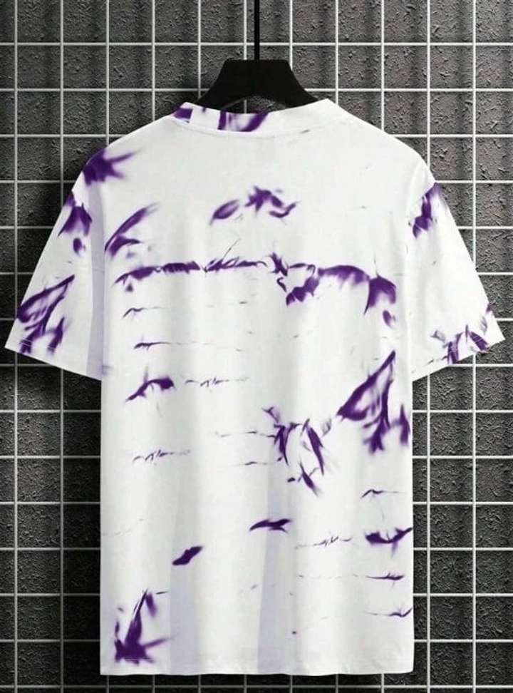Shopsy STARVY Printed Men Purple T-Shirt - Image 3