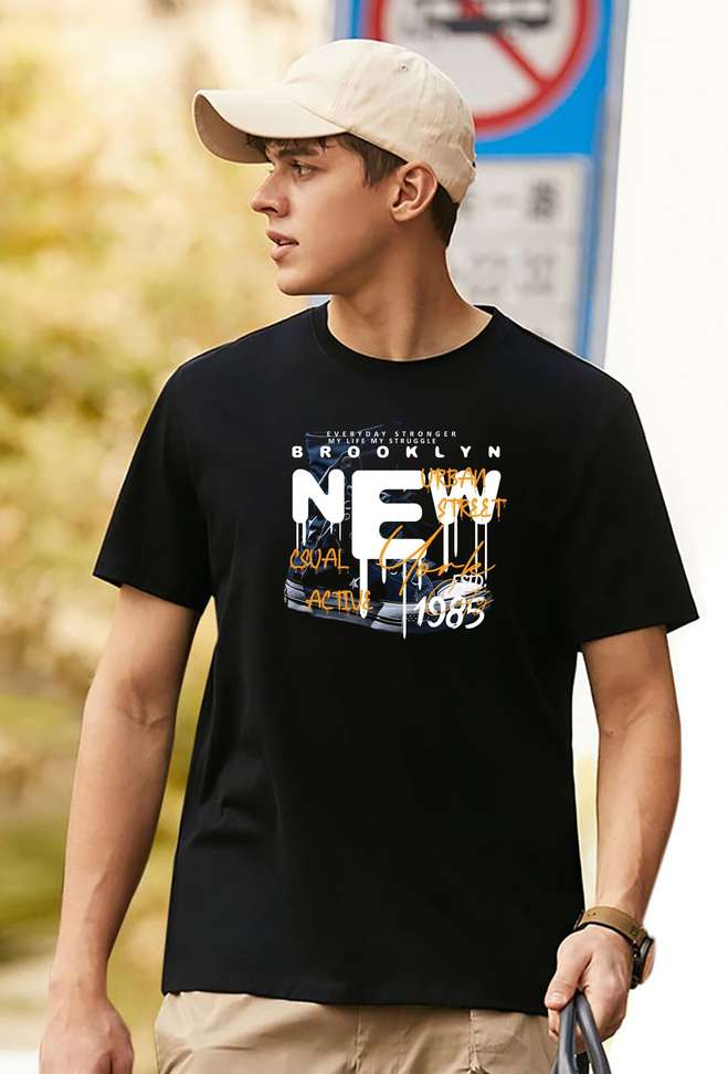 Magneto Sporty Men Black T Shirt