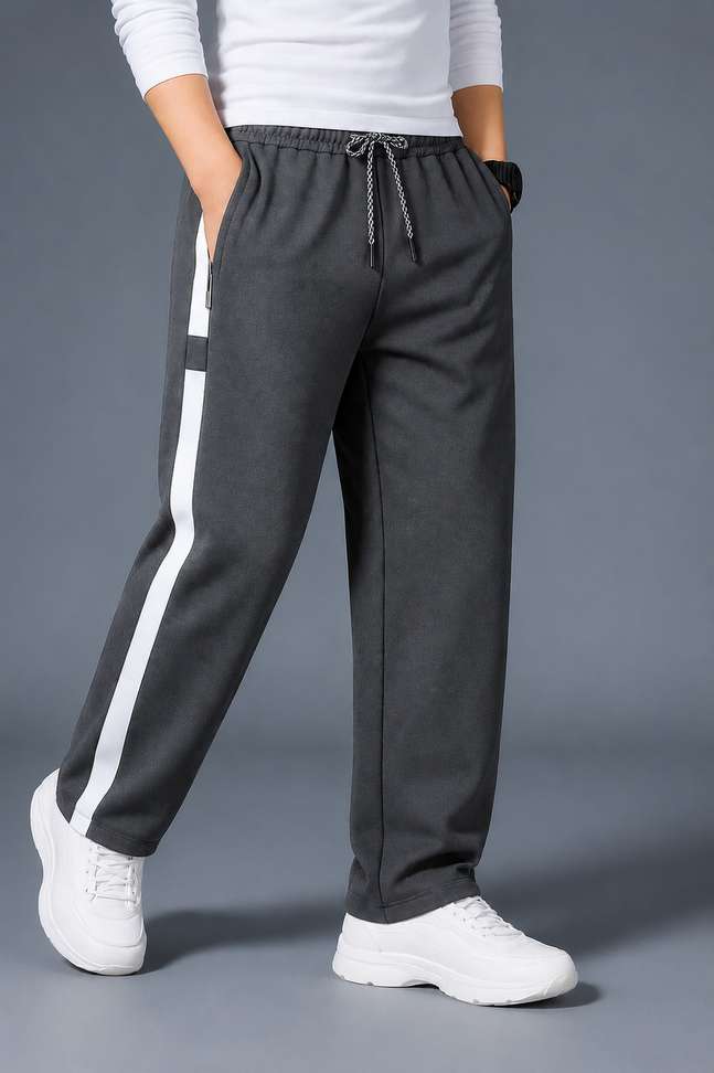 Shopsy MSREALSON Striped Men Black, Grey Track Pants - Image 2