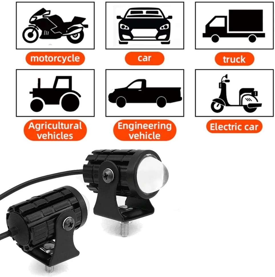 Shopsy Autozap Motorcycle LED Headlight Mini-Driving Light - Image 4