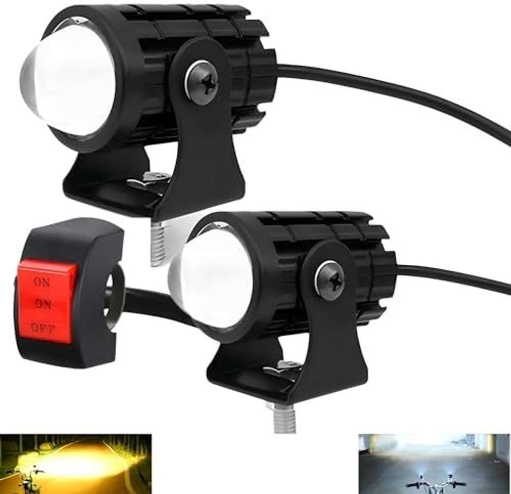 Shopsy Autozap Motorcycle LED Headlight Mini-Driving Light - Image 2