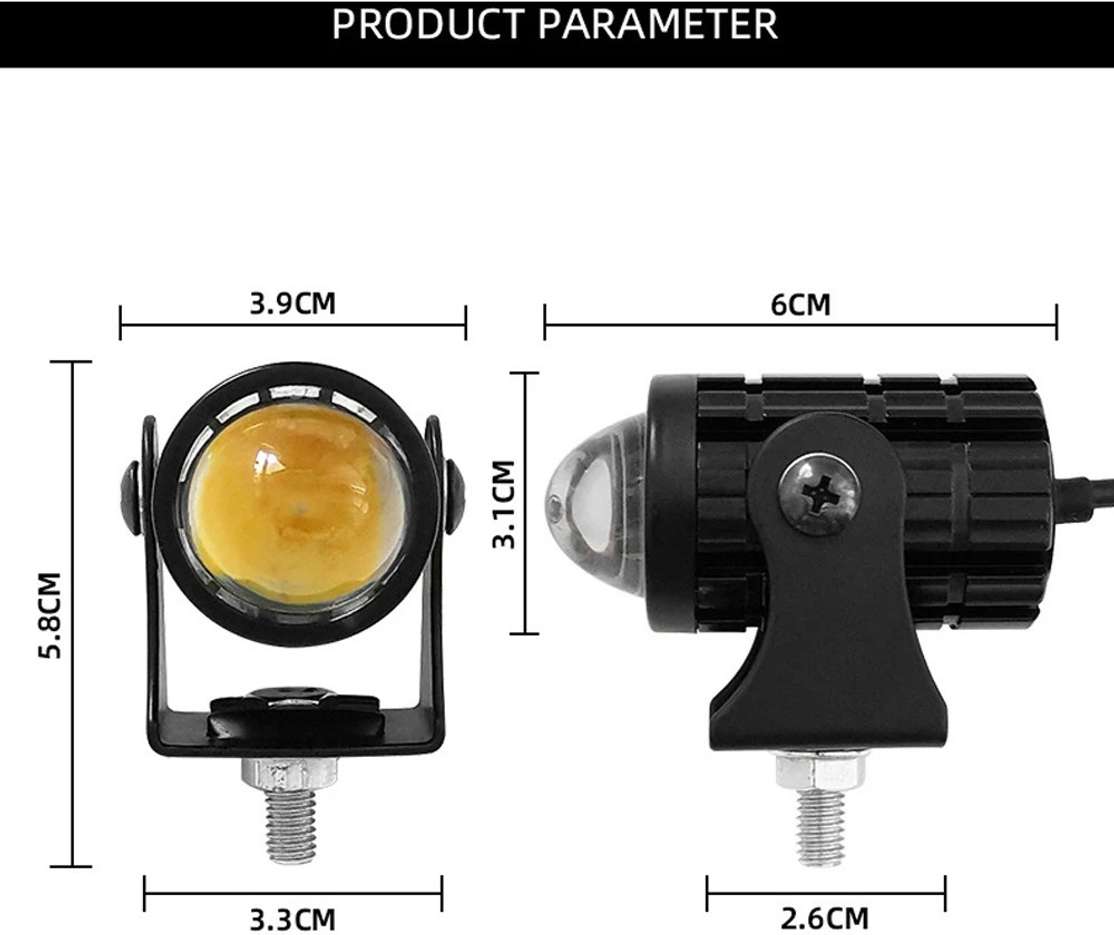 Shopsy Autozap Motorcycle LED Headlight Mini-Driving Light - Image 6