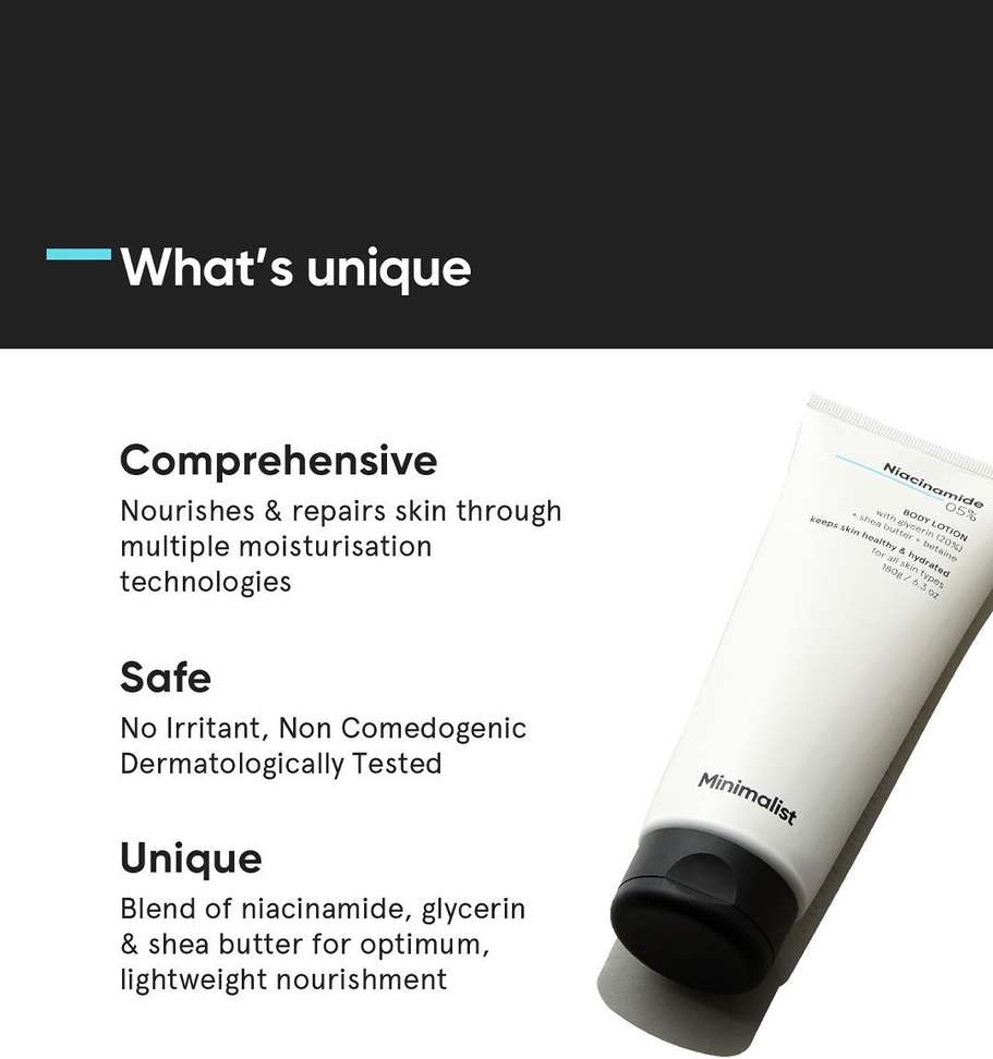 Shopsy Minimalist 5% Niacinamide Body Lotion - Image 8