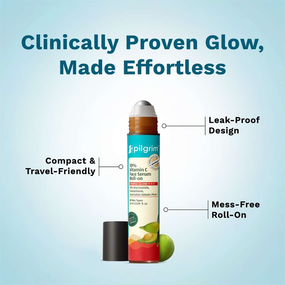 Shopsy Pilgrim 10% Vitamin C Face Serum Skin Brightening Roll On - Image 5