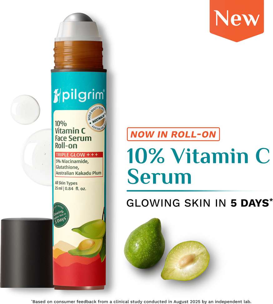 Shopsy Pilgrim 10% Vitamin C Face Serum Skin Brightening Roll On - Image 2