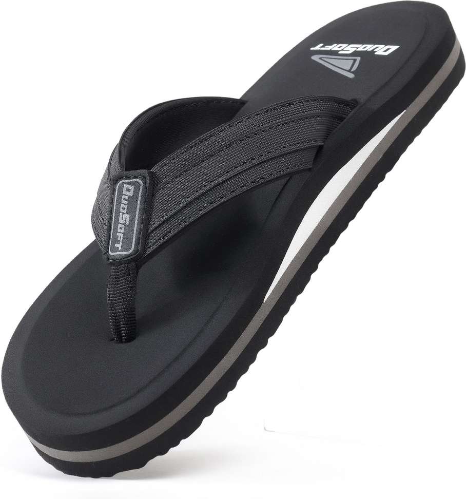 Duosoft Men Doctor Orthopedic Lightweight Anti‑Skid Slippers – 81% Off Deal