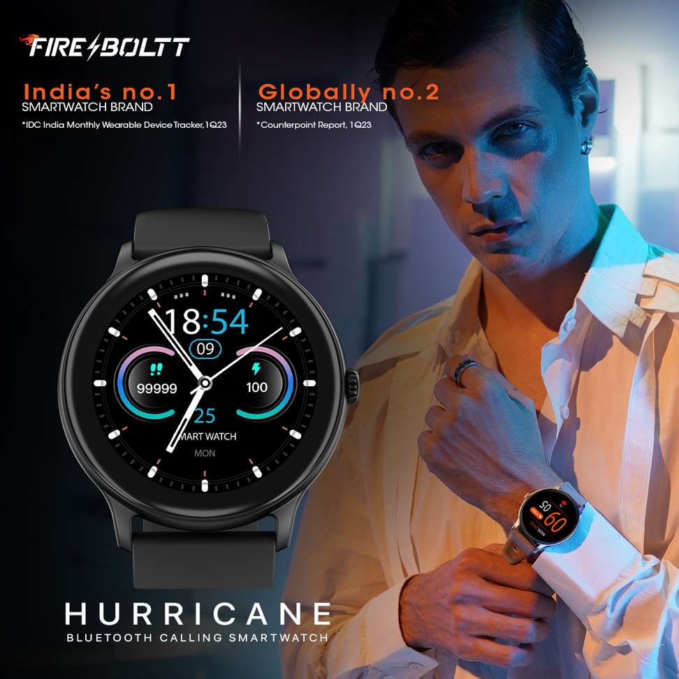 Shopsy Fire-Boltt Hurricane 2026 1.3" Curved Glass Smartwatch - Image 4