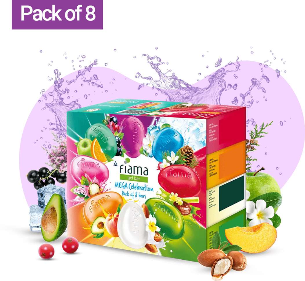 Shopsy FIAMA Mega Celebration Pack 8 Soap Bars Pack of 8 - Image 7