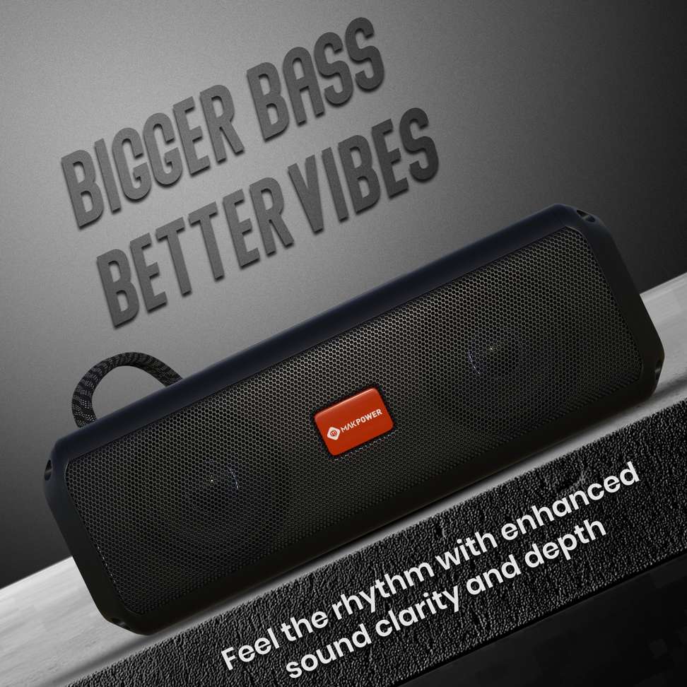 Shopsy MAK POWER Deep Bass Sound RGB Lights 25W Bluetooth Speaker - Image 5