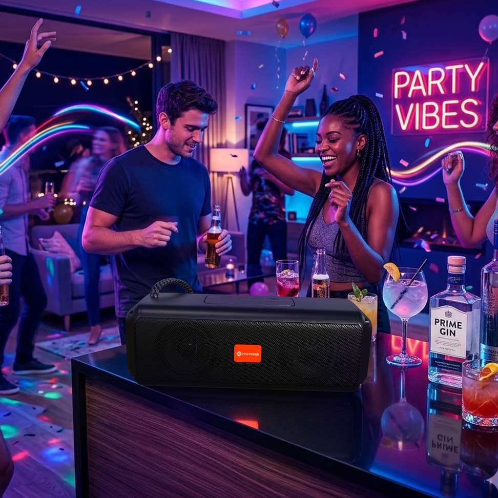 Shopsy MAK POWER Deep Bass Sound RGB Lights 25W Bluetooth Speaker - Image 6