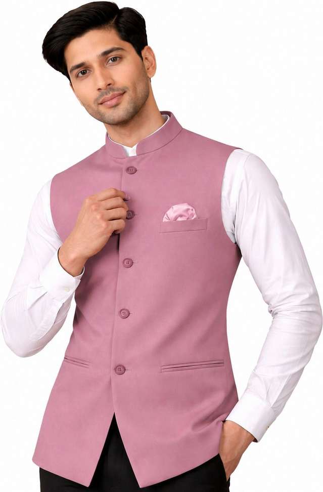 Risanii Solid Waistcoat Men’s Suit – Premium Look for Just ₹1,101