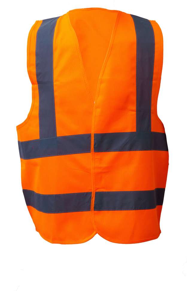 SaashaGarments Orange Industrial Safety Jacket with Reflective Tape – 71% OFF High‑Visibility Men’s Suit