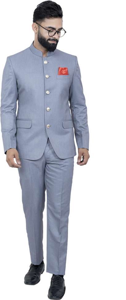Aljaami Jodhpuri Bandhgala Solid Men Suit
