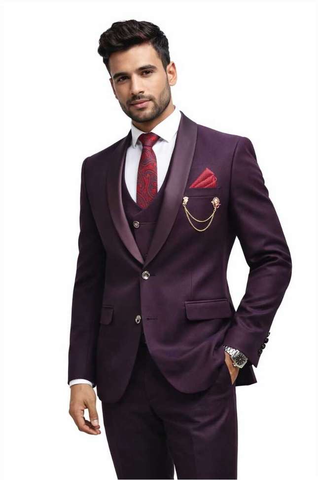 Nf New Fashion 3‑Piece Suit – Slim Fit Formal Set at ₹3,919 (48 % Price Drop)