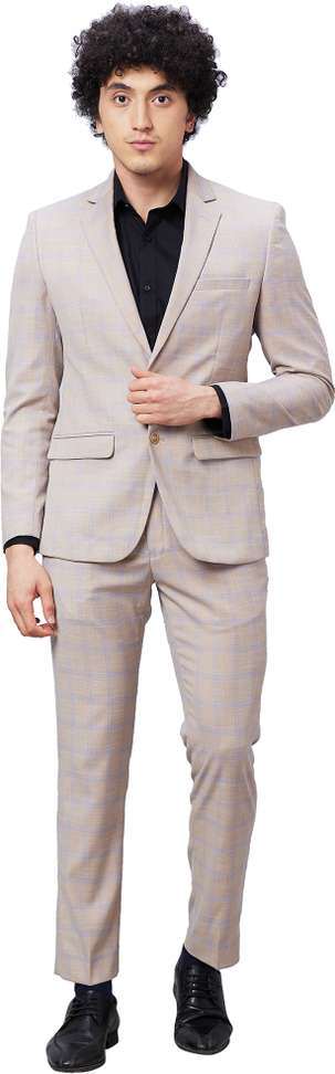 Park Avenue Super Slim Checkered Men’s Suit – 60% Off, Lowest Price ₹5,056