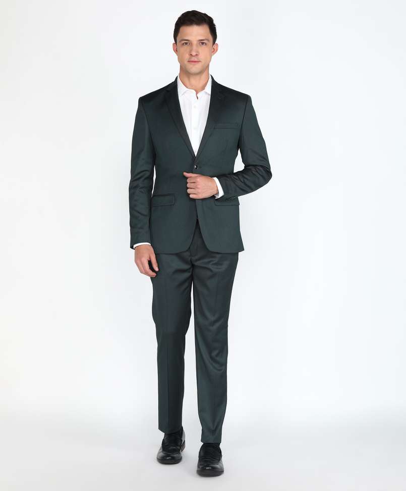 Park Avenue 2Pc Notch Basic Super Slim Fit Solid Men Suit