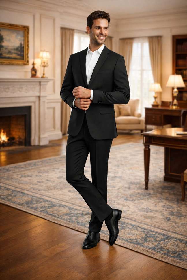 Denigma Suit Solid Men