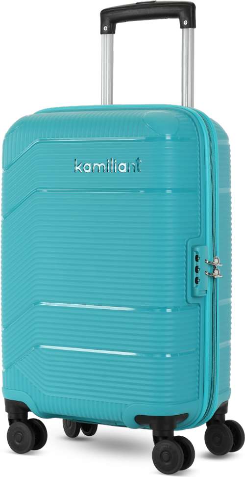 Shopsy KAMILIANT ARMOR 21 inch 8 Wheel Cabin Suitcase - Aqua - Image 2