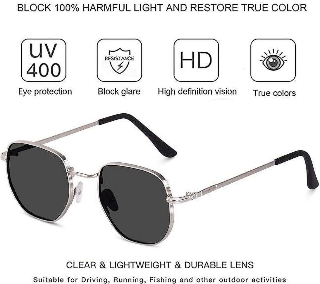 Buy HONUFU EYEWEAR Octagonal Sunglasses Clear For Men & Women Online @ Best Prices in India | Shopsy.in - Image 7