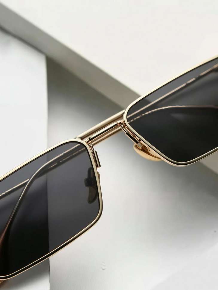 Shopsy house of common Retro Square Sunglasses Black - Image 4