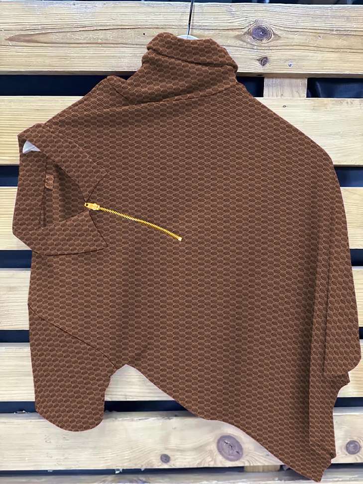 Kajaru Self Design Men Brown T Shirt