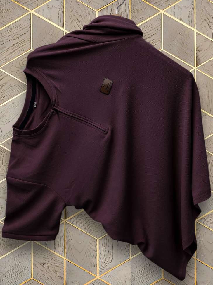 Shopsy SOLSTICE Men Purple Round Neck T-Shirt - Image 2