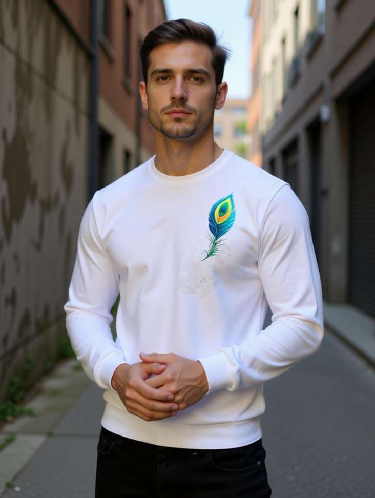 Jsiya Printed Men White T‑Shirt – 86% OFF Deal, Only ₹91 on Shopsy