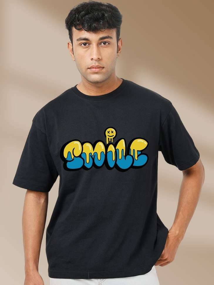 Cool Plus Typography Men Black T‑Shirt – 66% Off, Only ₹333 at ExampleShop.com