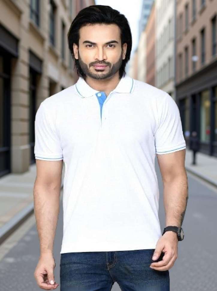 Rapl Bharat Solid Men White T Shirt